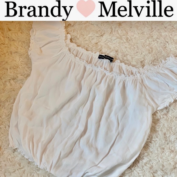 Brandy Melville Tops - Brandy Melville Off The shoulder white top